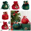 Antlers Christmas Eve Gift Bag Santa Claus Gift Drawstring Pouch Christmas Candy Bag  Home Decor