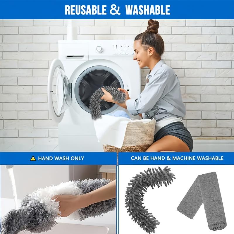 4-Piece Set of Household Electrostatic Dust Dusters, Extendable Feather Duster, Retractable Dust Brush, Dust Duster for High Ceilings, Fans, Spider W