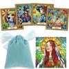 Stained Glass Lenormand Pouch Lenormand Card Tarot Card [Genuine Product] [Drawstring Included]