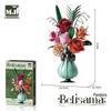 Mattoncini da Costruzione in Vaso Beauty & Bloom: Giocattolo da assemblare con linguaggio floreale per bambine, Decorazione da scrivania, Regalo
