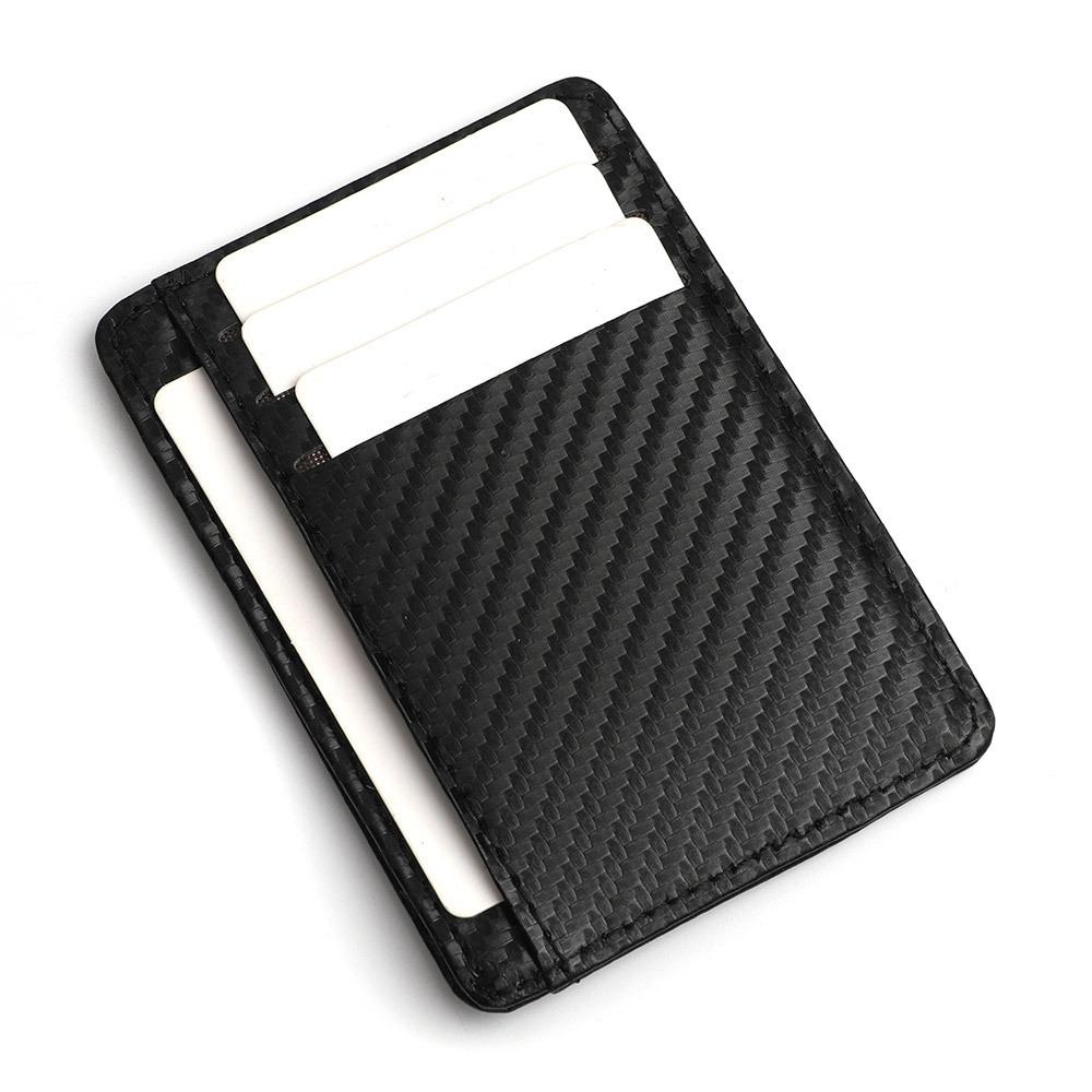 Fashion PU Leather Card Holder Multiple Pockets Ultra Thin Coin Purse 5 Colors Money Bag Men Women