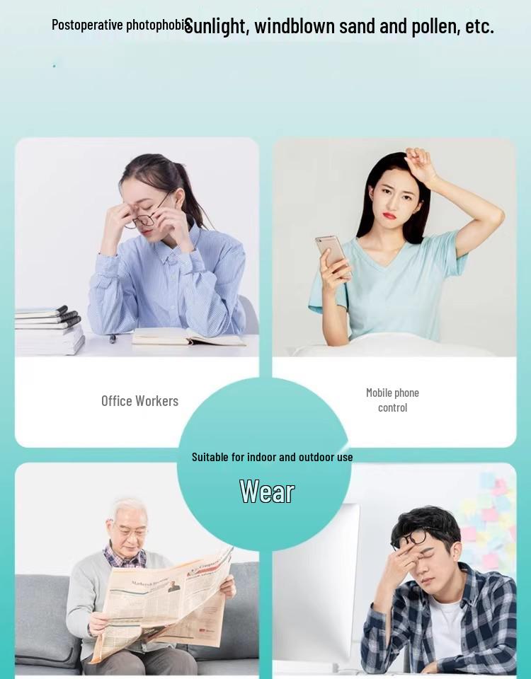 Anti-Blue Light & Radiation Surgery Glasses for Dry Eye & Myopia