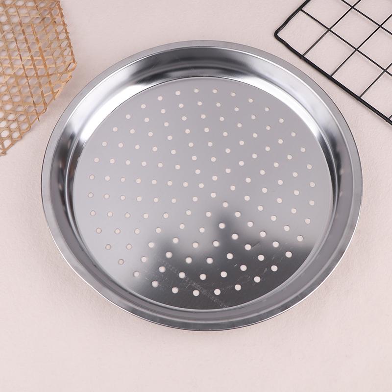 28/30/32/34Cm Stainless Steel Round Steamer Durable Dumplings Fish Steaming Tray Thickened Steamer Kitchen Cooking Gadgets