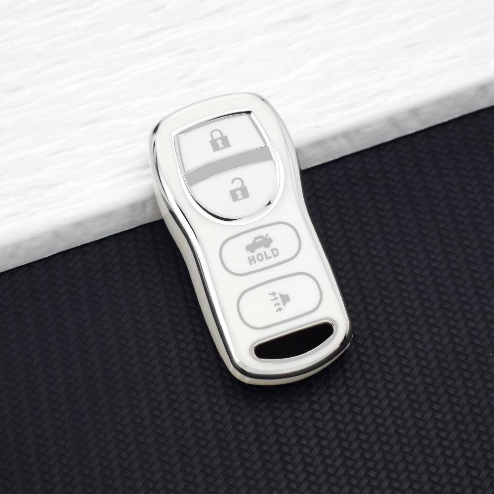 Premium Soft TPU Key Case for Nissan Altima Sentra X-trail Frontier Maxima Armada Tiida for Infiniti QX56 FX35 JA60 Keychains