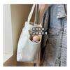All-matching Nylon Shoulder Bag Women's Large-capacity Tote College Student Schoolbag Casual Solid Color Simple Commuting Handbag
