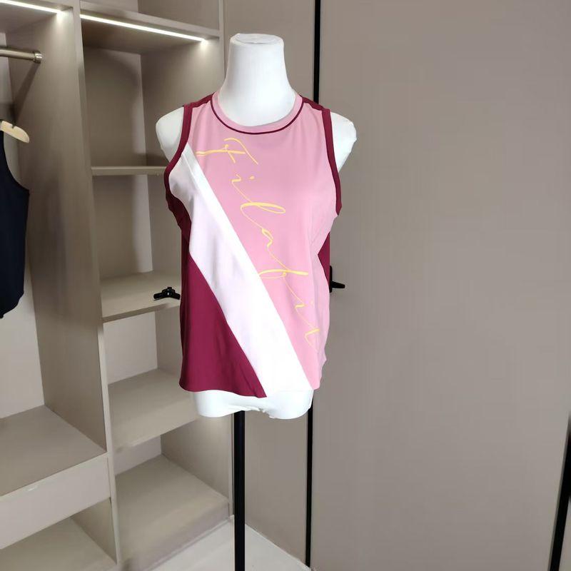 

Top High Quality Women s High Elastic Sleeveless Sports Vest for Spring Sports Pink S