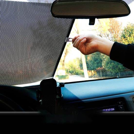 Summer Car Automatic Window Sunshade Retractable Windshield Shield Cover Curtain