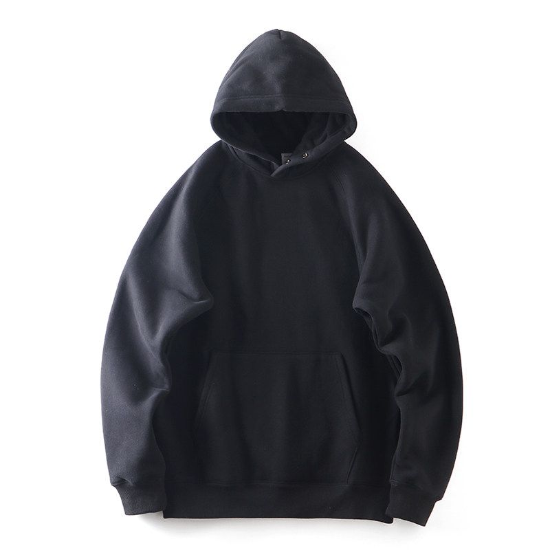 Retro Schweres Raglan-Sweatshirt für Herren, Herbst- und Winterstil, Fleecegefüttert und Verdickt, Mit Kapuze, Exportqualität, Trendige Marke Freizeitjacke