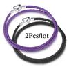 2Pcs/Lot Vintage Jewelry Leather Chain Bracelets Fit DIY Handmade Beads Charms Bracelet Couples Pulsera Jewelry For Women Men