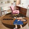 Detective Conan Print Round Rug, Washable Floor Carpet, For Entryway Dorm Laundry Room Office Study, Home Decor Birthday Christmas Gift