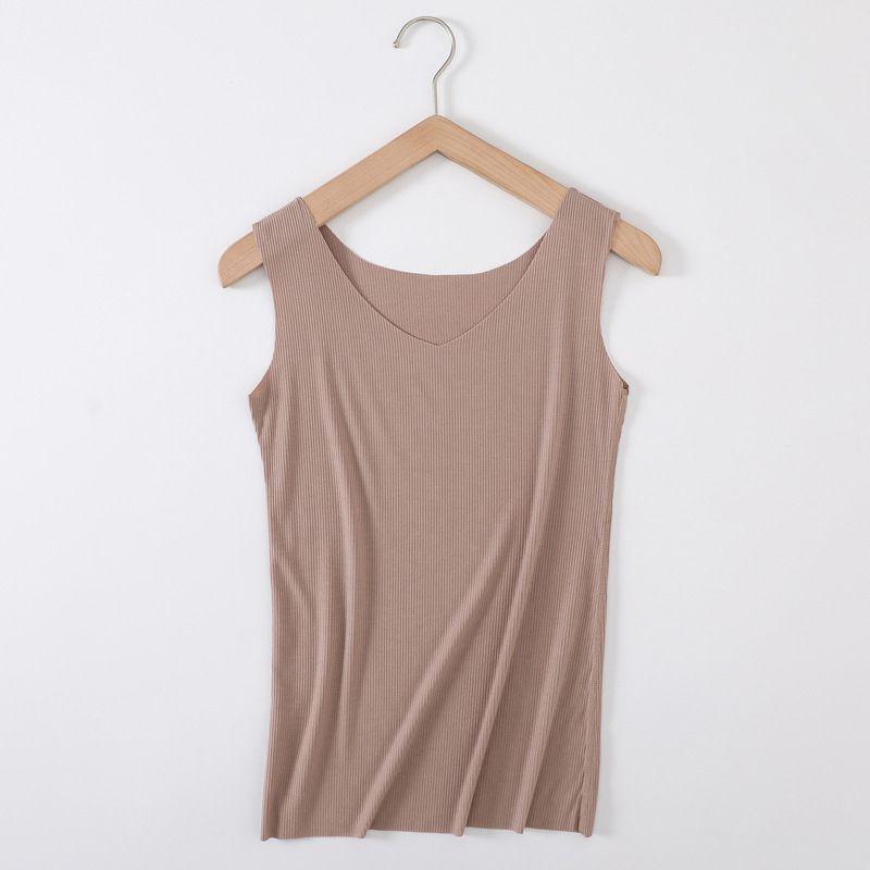 Women's Soft Seamless Ribbed Racer Back Stretch Tank Top For Yoga And Layering