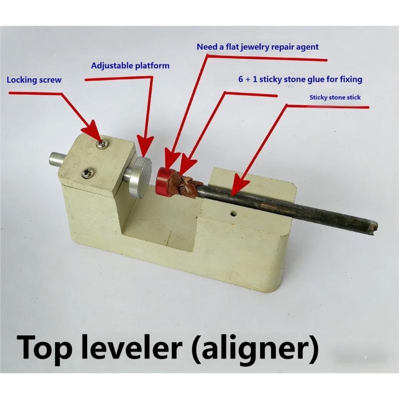 Professional Gemstones Alignment Tool For Precise Lapidary Work With Antislip Design Light Weight Aluminum Construction