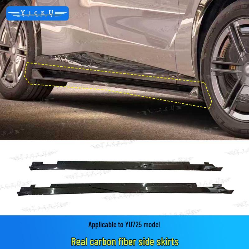 Xiaomi YU7 Neptune-Style Mods: Genuine Carbon Fiber Front Lip, Side Skirts, and Rear Lip