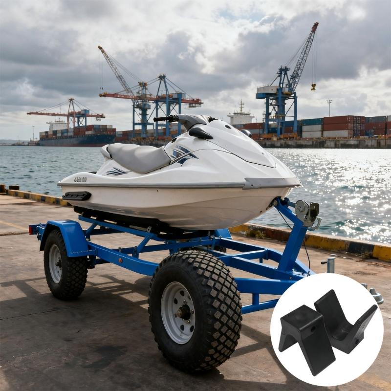 High Strength Rubber Yachts Boat V Block Designed for Kayaks Marine Trailers Resistant to Saltwater and UV for Longevity