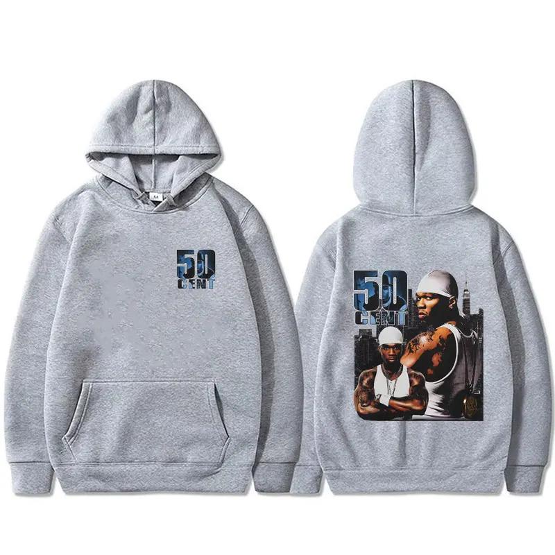 Rapper 50 Cent Curtis graphic hoodie men's c