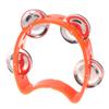 Kindergarten Hand-Held Tambourine Metal Bells Plastic Rattle Ball Percussion Ktv Party Kids Game Toy Musical Instrument