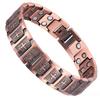 Magnetic Copper Bracelet for Men Stainless Steel Cross Health Care Link Wristband