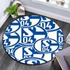 Schalke 04 Pattern Round rug,Carpet Rug for Living Room Bedroom Playroom ,Non-slip Floor Mat,Holiday Gifts and Birthday Gifts.
