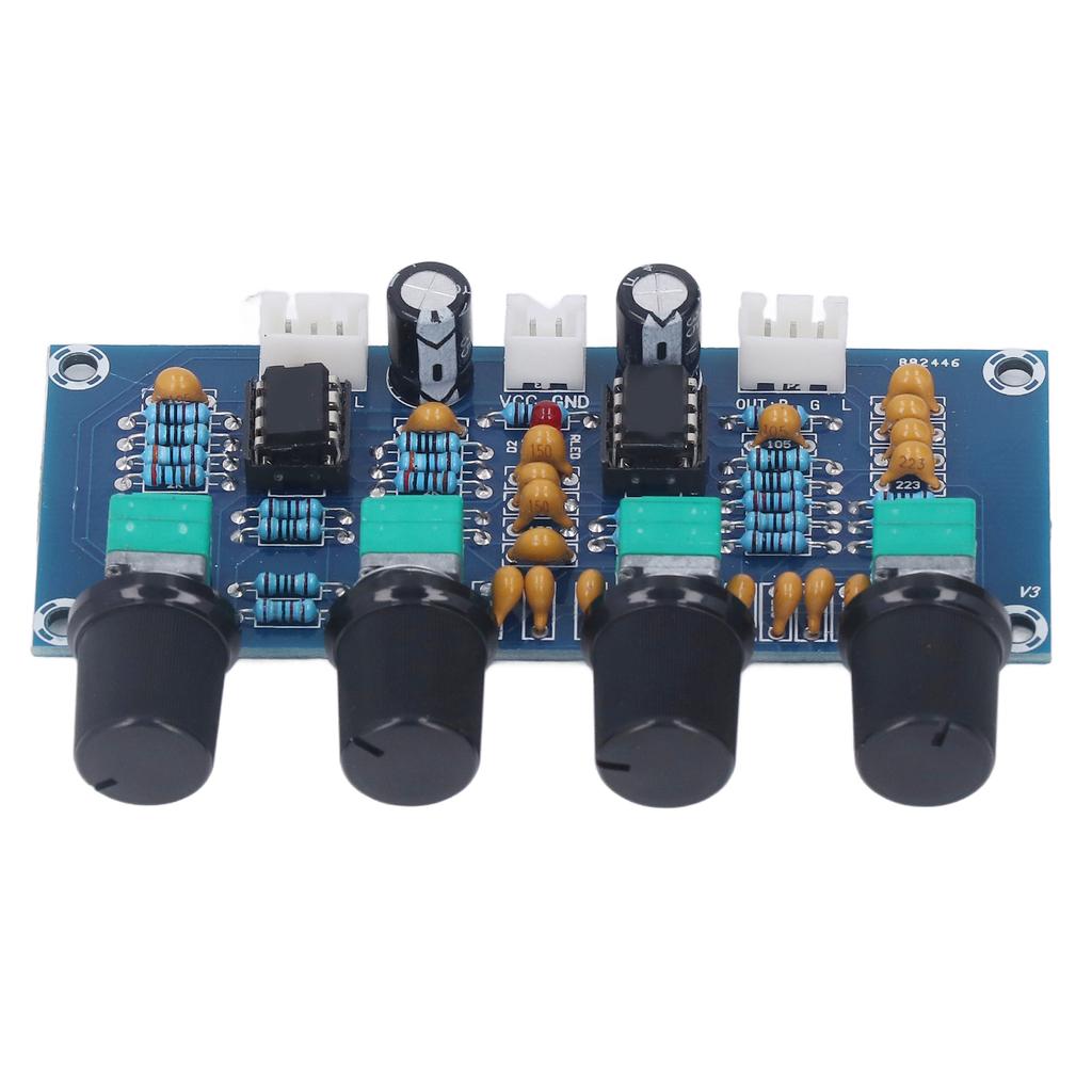Preamp Module Dual Channel Preamplifier Tone Board for Digital Amplifier DC 12V‑24V