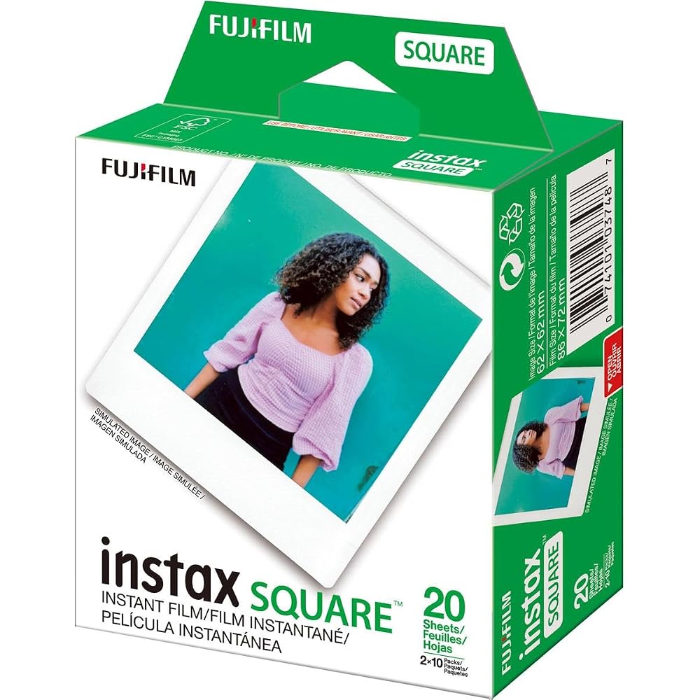 Fujifilm Instax Square Instant Color Film 2-Pack Twin Pack