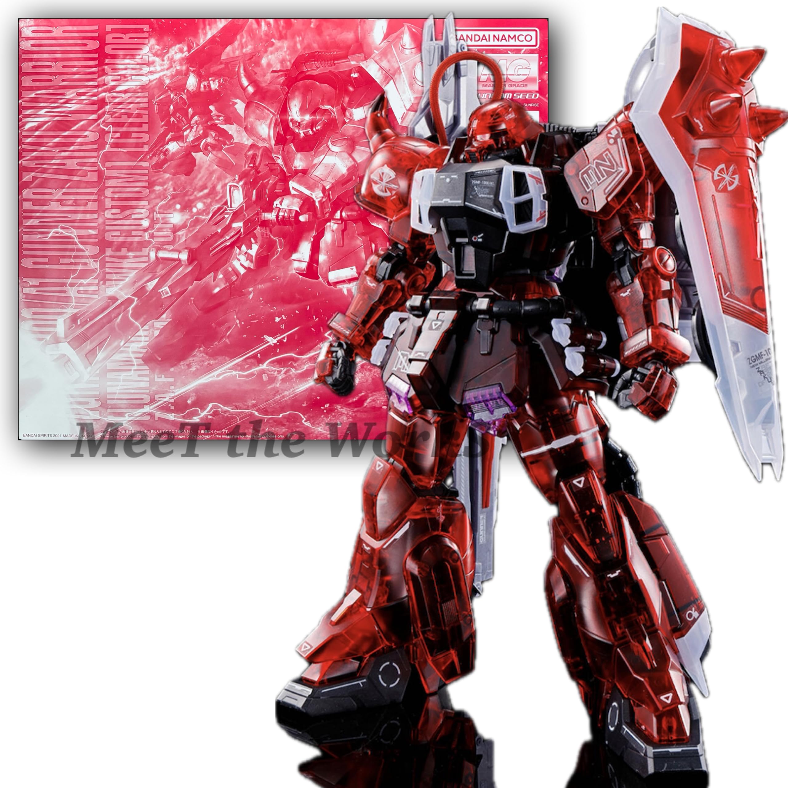

[MG] 1/100 Gunner Zaku Warrior (Lunamaria Hawke s Custom) [Clear Color] Event-Limited Base-Limited Mobile Suit SEED DESTINY Plastic Model