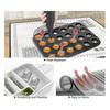 Pastry Mat With Measurements Compatible With Rolling Out Dough Oil Brush ,black