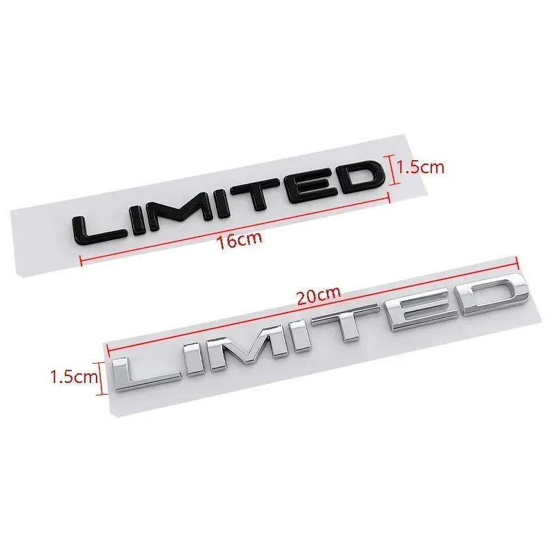 3D ABS Car Body Emblem Rear Trunk Badge Sticker for LIMITED Wrangler Tj Jk Jl Grand Cherokee Commander Renegade Liberty