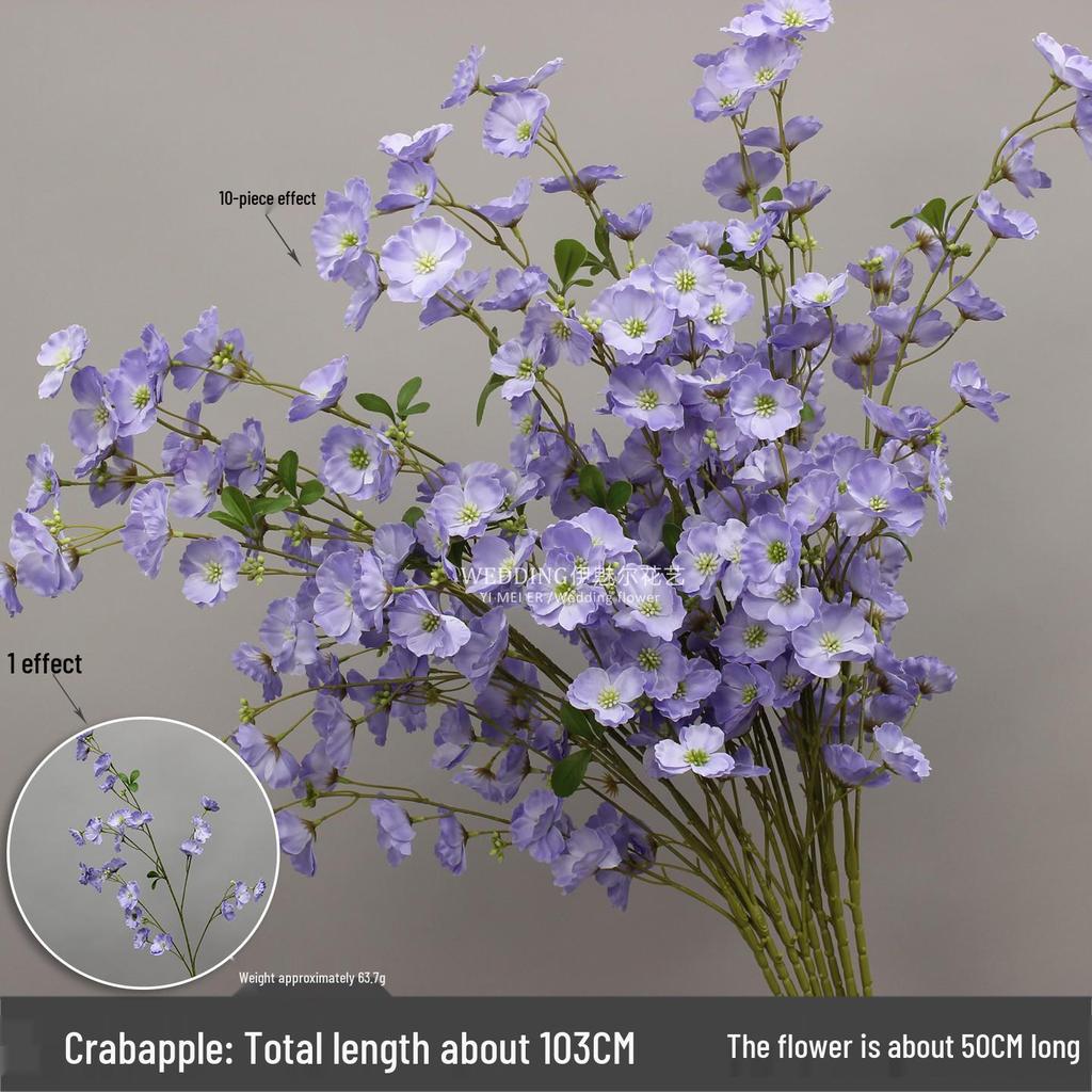 10-Piece Purple Series Artificial Floral Set: Ground Row, Aisle, and Burgundy Wedding Decoration Flowers