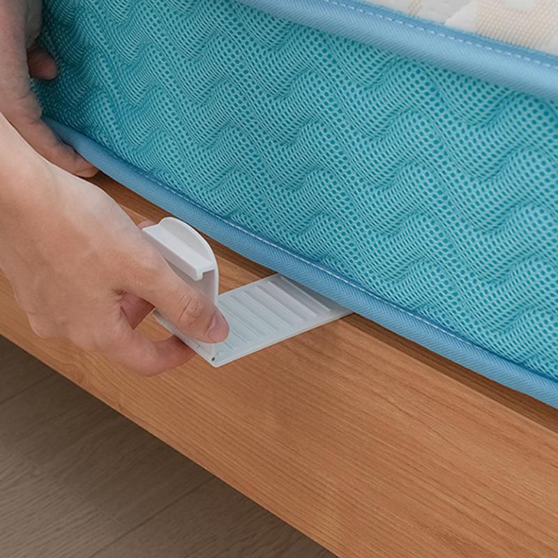 4pcs Bed Sheet Fixing Clip Bed Cover Fastener Quilt Sheet Straps Holder Clips Invisible Non-slip Fixing Device Bedsheet Grippers
