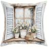 Vibrant Wildflower & Butterfly PillowcasesLiving Room Sofa Cushion Cover, Soft and Comfortable, Bedroom Room Decoration