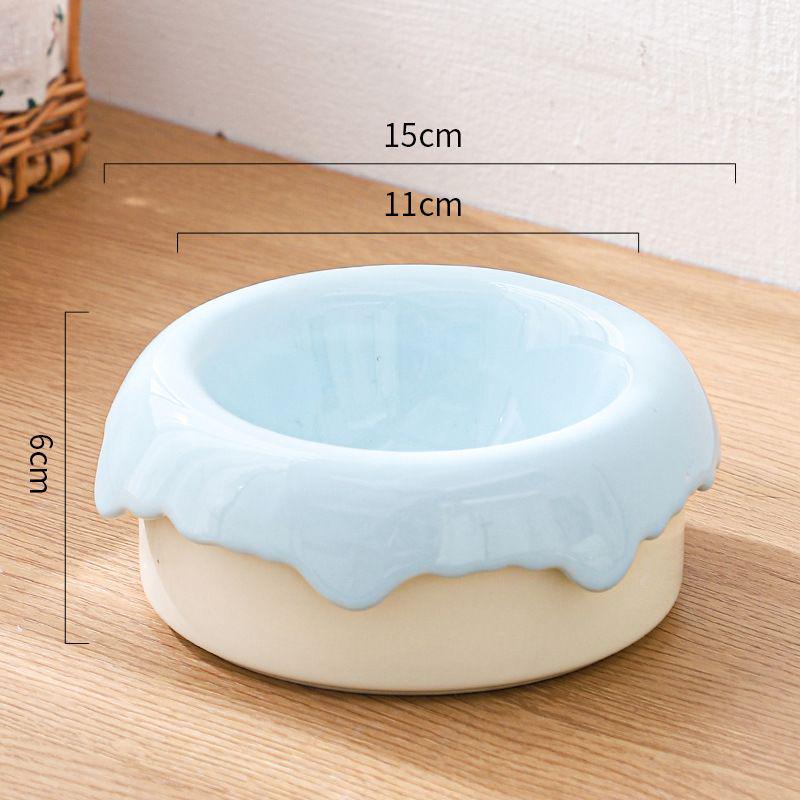 Ceramic Cat & Dog Anti-Tip Food Bowl With High-Leg Design