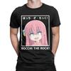 Bocchi The Rock Crying T Shirts Men Pure Cotton Vintage T-Shirt Crewneck Anime Tees Short Sleeve Clothing Birthday Gift