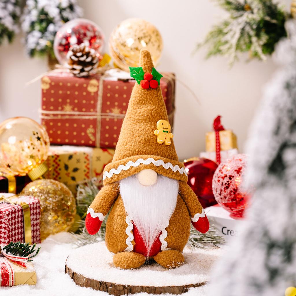 Christmas Decorations Handmade Gnome for Doll Home Ornament for Christmas Tree Ornaments Holiday Party Favor Decorations