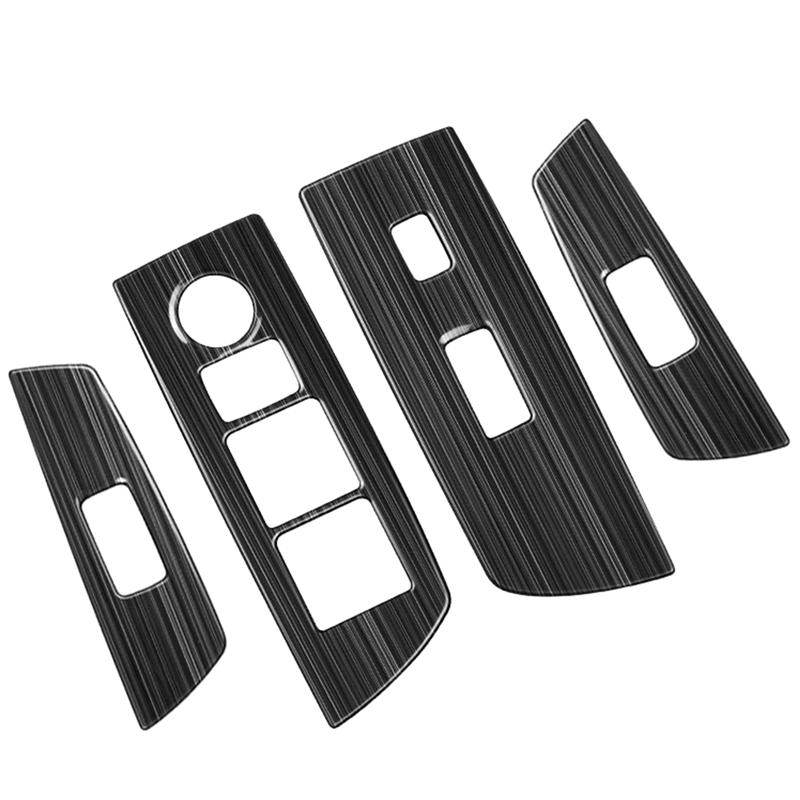 

Накладка на кнопку склопідйомника автомобільного вікна, Панель підлокітника дверей з нержавіючої сталі для Mazda CX9 CX-9 + Деталі для ліворульного керма As Shown LHD