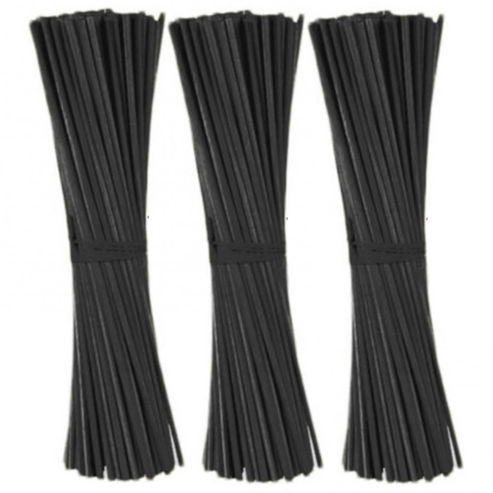 100Pcs Reed Diffuser Sticks Wooden Rattan Fiber Fragrance Decor Replacement Rod чёрный
