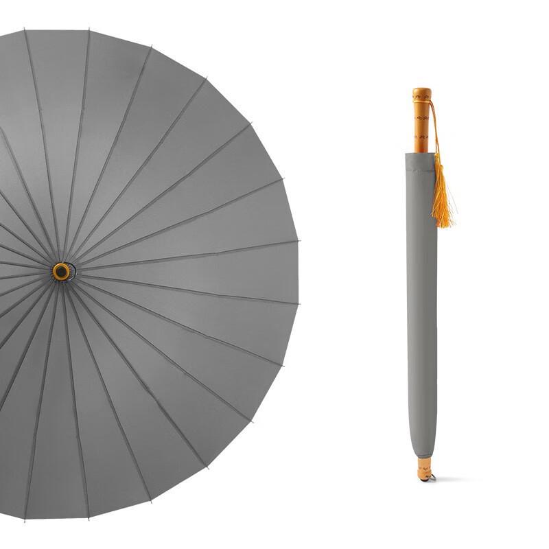 Nanjiao Retro Wooden Handle 24-Rib Windproof Umbrella