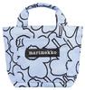 Marimekko Piirto Unikko Lunchbag Tote Bag (Japan Exclusive) Women's, 52152259294020, Light Blue X Black