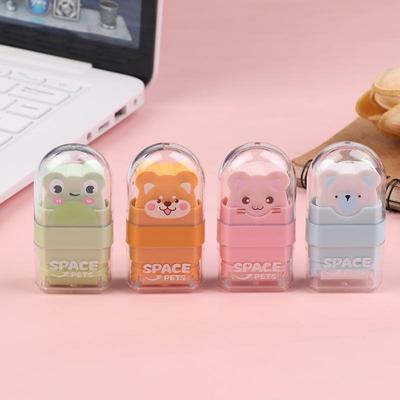 2 Pièces/Ensemble Gomme en Forme d'Animal Nettoie Peu de Copeaux Gomme Cartoon Gomme Rouleau