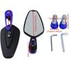7/8" Motorcycle Mirrors,Bar End Rear View Mirrors Compatible With Honda Grom,Ducati, Suzuki,Yamaha, Kawasaki And More (BLUE)