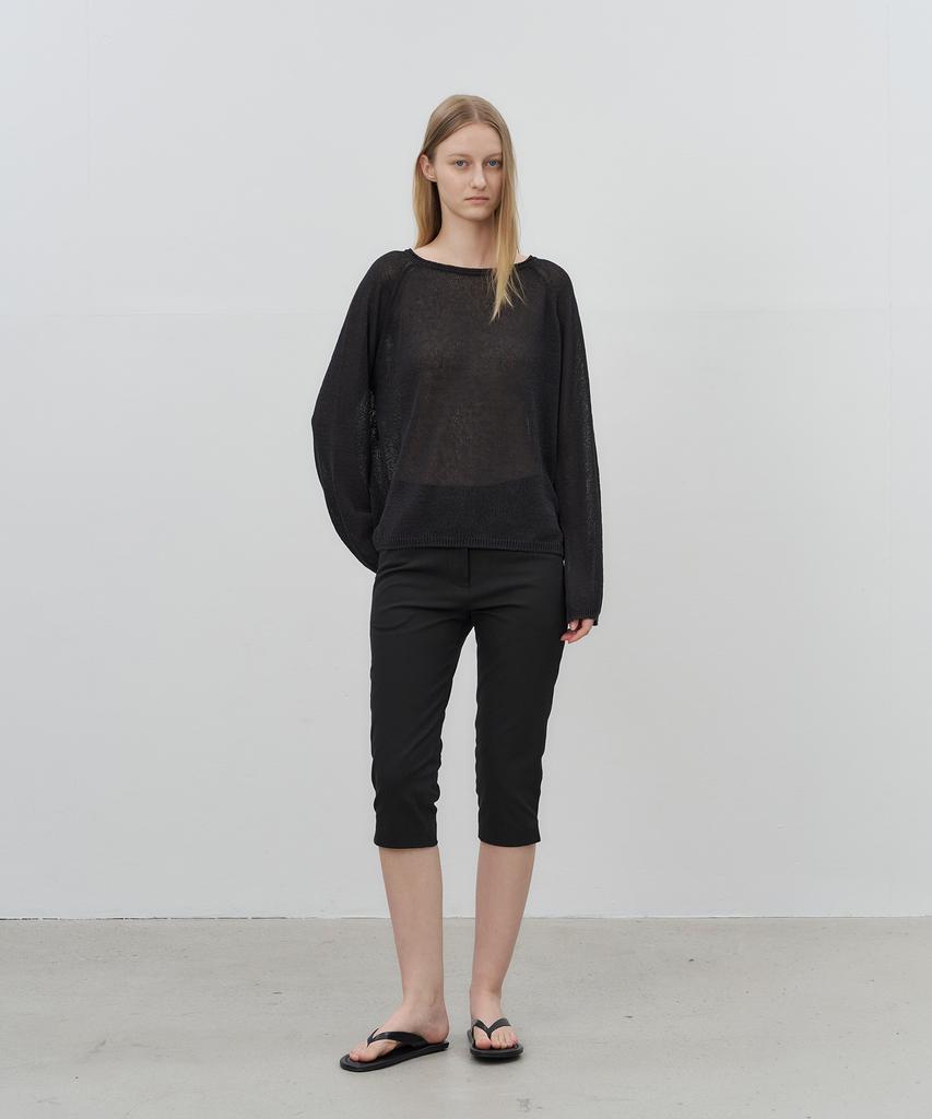 Loteu Slit Capri Pants