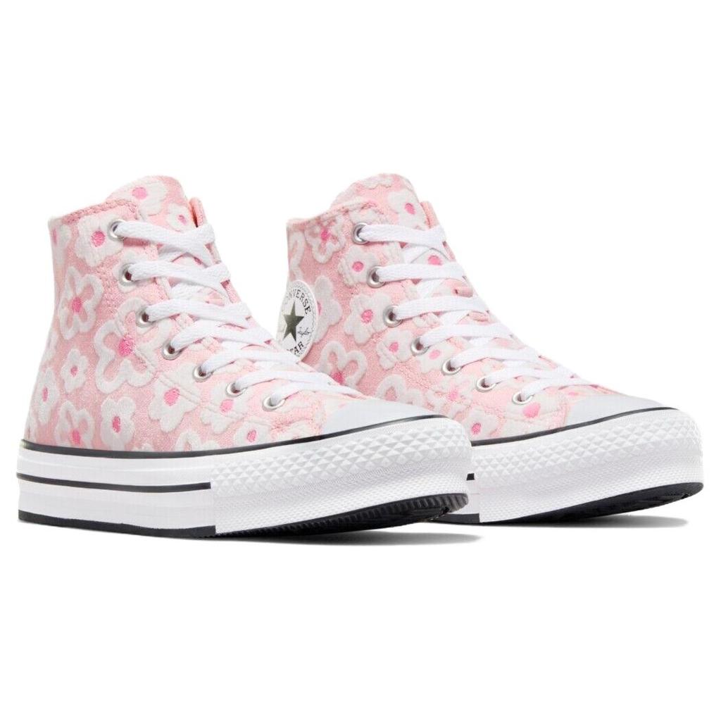 New Chuck Taylor All Star Converse Lift Platform High Gs 'Floral Embroidery   Donut Glaze' A06324C