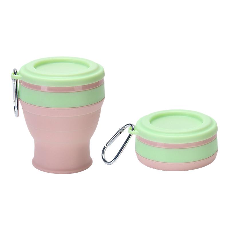 Silicone Foldable Cup with Hook: Versatile Water Cup with Lid