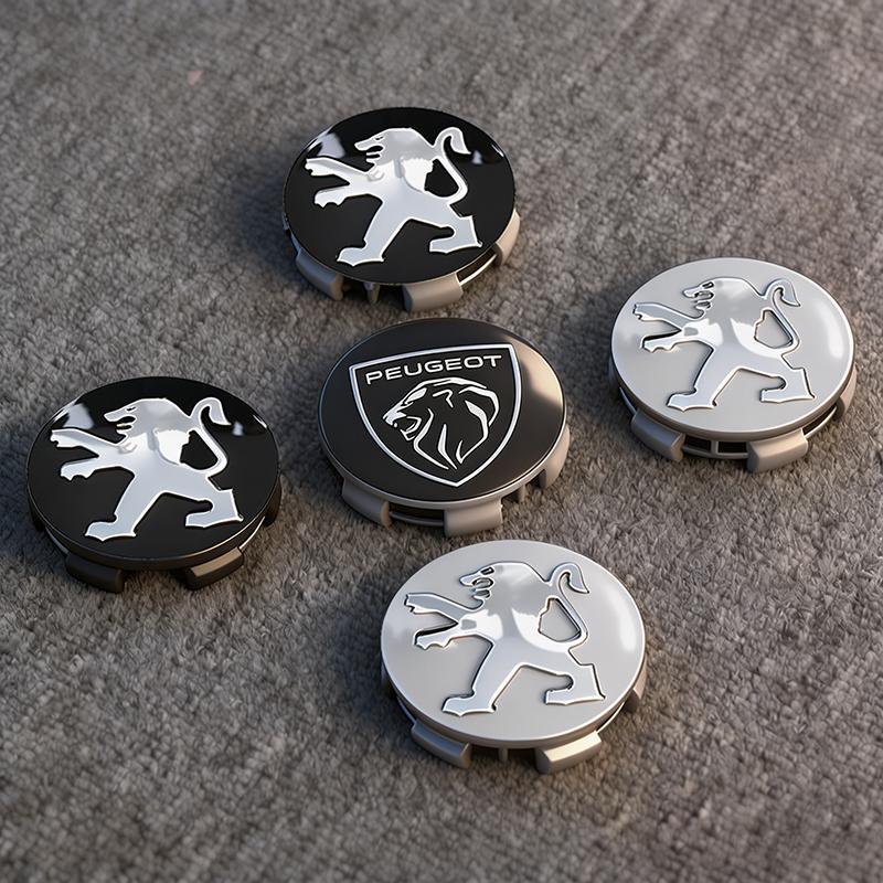 Car Emblem Wheel Hub Center Cover Accessories For Peugeot 206 307 308 G 3008 207 208 407 408 4008 508 2008 5008 301 205 309 2008