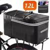 12L Touring Pannier with Rain Cover Travel Bag Durable Bicycle Rear Seat Bag  Bicycle