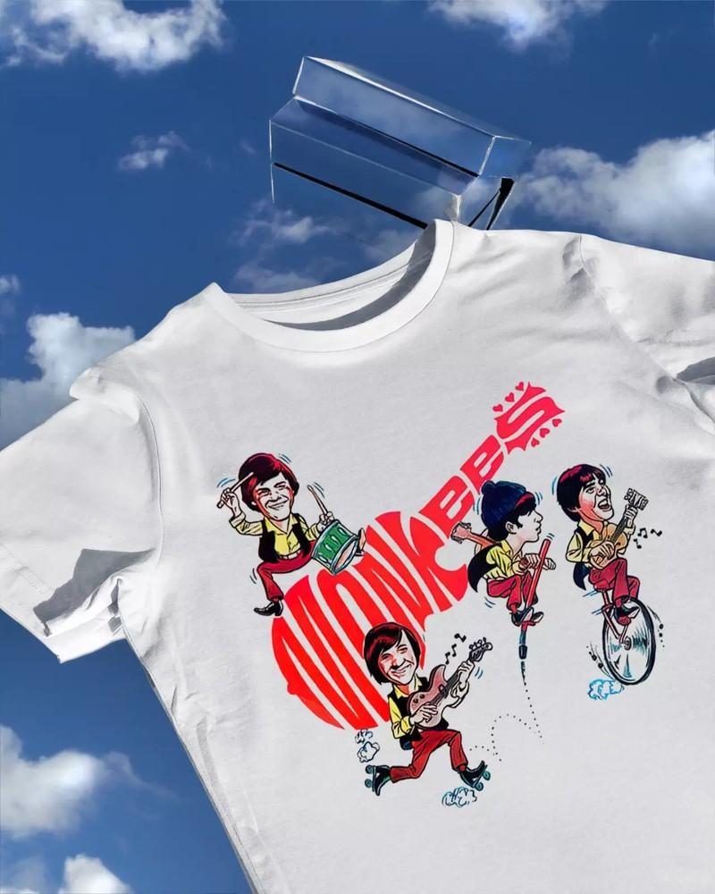 

THE MONKEES Band Members Art Funny Full Size S-5XL PA066 FREE SHIPPING Unisex T-Shirt XXXXL