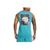 Nike Soft Knit Comfortable Breathable Basketball Vest With Back Print Men Tops Nebula-Blue FJ2301-367
