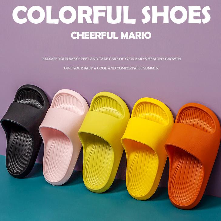 

Детские тапочки Cheerful Mario, новые летние классные домашние тапочки среднего и большого размера для девочек, противоскользящие, с мягкой подошвой