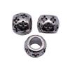 Vintage Floral Pattern Cylinder Beads Antique Style Large Hole Spacers For DIY