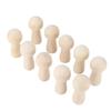 10pcs Mushroom Decor Cute Shape DIY Paintable Small Wooden Crafts for Preschoolers Kid