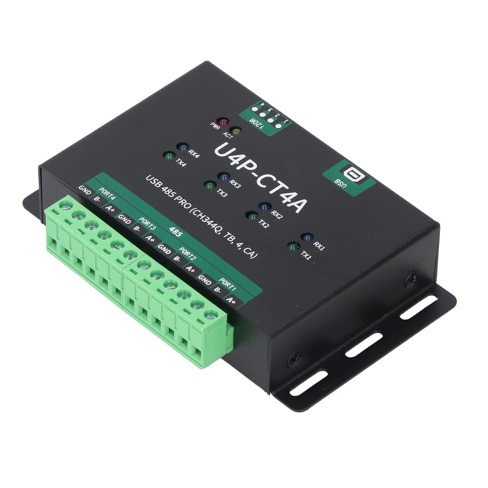 

USB Serial Port Module, USB to 4 Way for Converter Adapter, Industrial Grade Isolated Serial Port Module for CH344Q Chipset